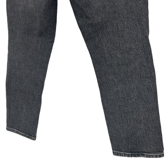 FRAME Le Garçon Cropped Jeans Sz 8 Black Distressed - Picture 7 of 10